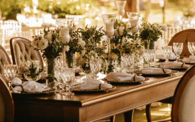 Tipos de mesas para eventos íntimos: cuál elegir y por qué